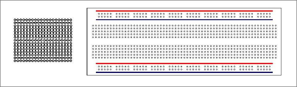 electronics breadboards shapes
